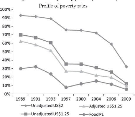 Figure 1 Chinese poverty profile (1989-2009) 