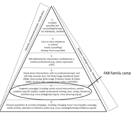 Figure 9 The location of FAB family burn camps on the CAR pyramid of appearance-related 