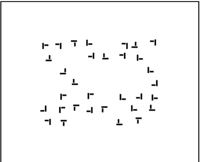 Figure 1. Sample display from the visual search task.   