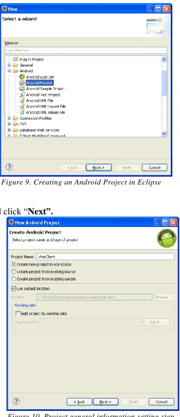 Figure 10. Project general information setting step