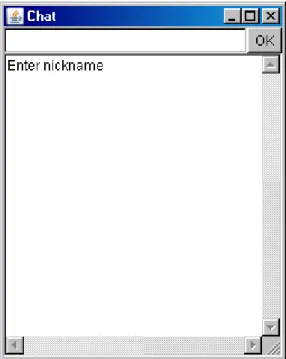 Figure 3. The Standard Chat Client GUI 