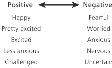 Figure 1. Scale of Emotions Expressed by Participants About Their First Perceptions of CLIL Classes