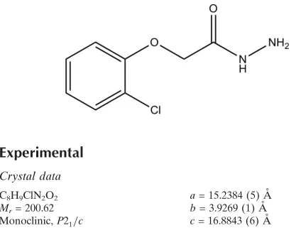 Table 1Hydrogen-bond geometry (A˚ , �).