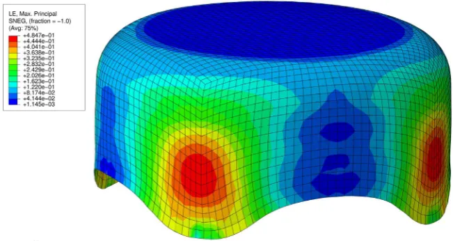 Fig. 16. Al2090 deformed cup after drawing.