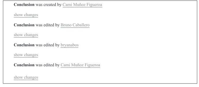 Figure 9. Sample From a Group of Students Working Collaboratively on the Concluding Paragraph