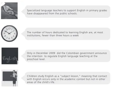 Figure 1. The Situation of English Language Teaching in Colombia