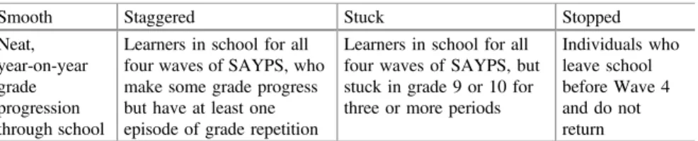 Table 4 Educational pathways of students in the South African Youth Panel Study