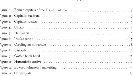 Table i:Latin alphabet letterform styles and dates of popular use