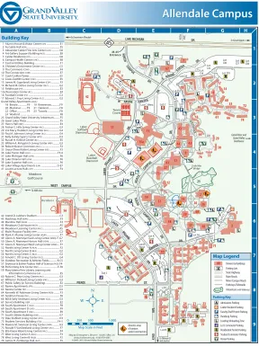Figure 9.20: Grand Valley State University Allendale campus map.