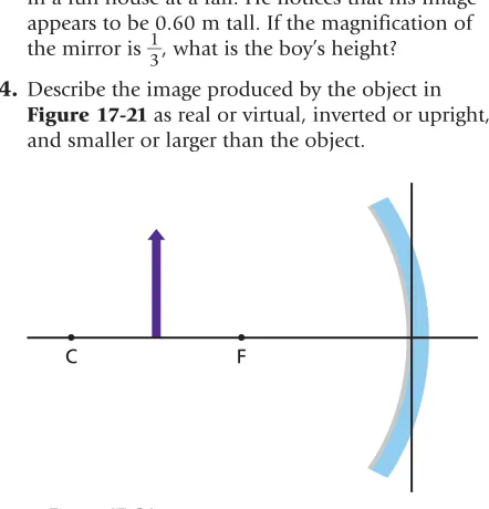 Figure 17-21 as real or virtual, inverted or upright,