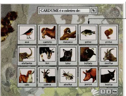 Figure 4. Collective Nouns Game (Level 1)