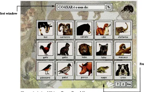 Figure 8. AnimaLVoices Game (Level 1)