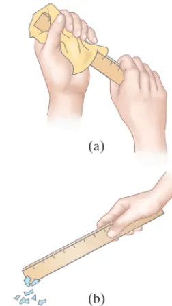 FIGURE 16–1 (a) Rub a plastic