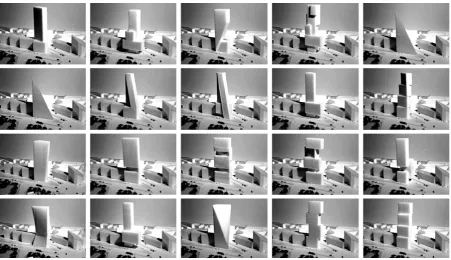 Figure 3. Physical massing models allow exploration of different design typologies but are difficult to analyse quantitatively