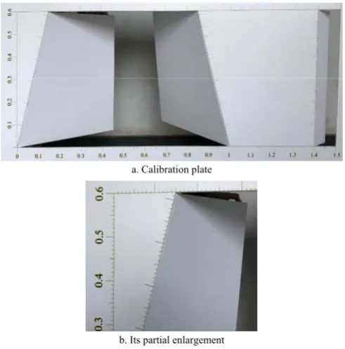 Figure 4  Calibration plate and its partial enlargement 