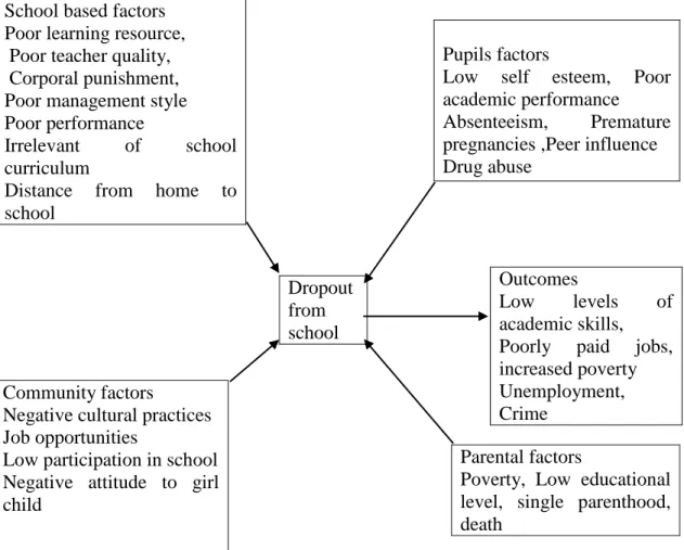Figure 1.1:  Factors that Lead to Primary School Dropout                                                                                                            