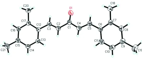 Figure 1The molecular structure of (I) shoiwng 50% displacement ellipsoids for the non-hydrogen atoms