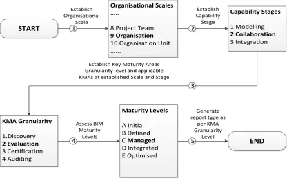 Figure 3.2: BIM Maturity Determination Flow Chart 