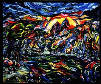 Figure 1. Awakening. OH on canvas,