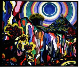 Figure 3. Circles. Oil on canvas,42" x 48"