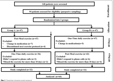 Fig. 1 Flowchart showing study protocol