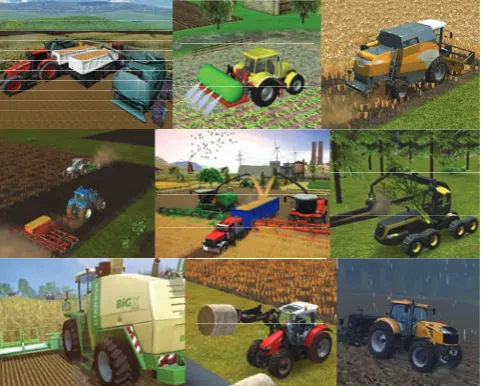 Figure 9  Examples of simulation projects in custom-built or non-professional simulator software 