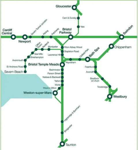 Figure 1: Days Out by Train Network Map