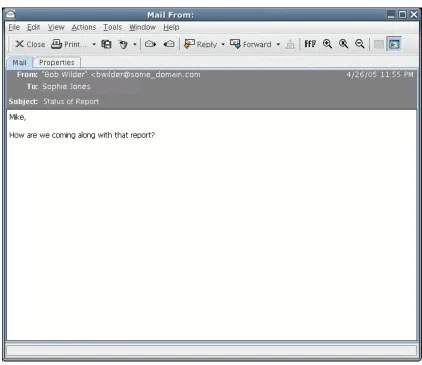 Figure 3-1   E-mail From the Internet