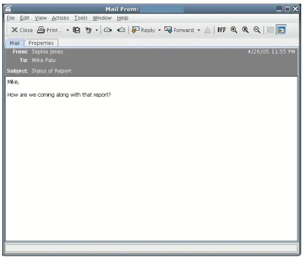 Figure 3-2   E-mail From a GroupWise User