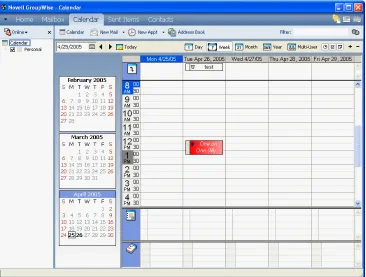 Figure 3-4   Calendar Showing Items With Categories