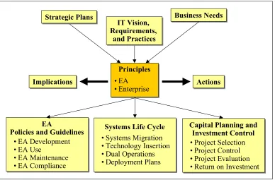 Figure 1.  Role of Architecture Principles