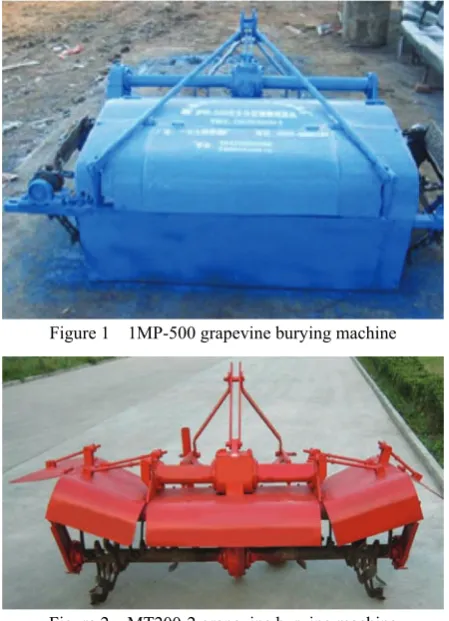 Figure 1  1MP-500 grapevine burying machine 