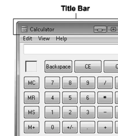 Figure 1.7Calculator title bar.