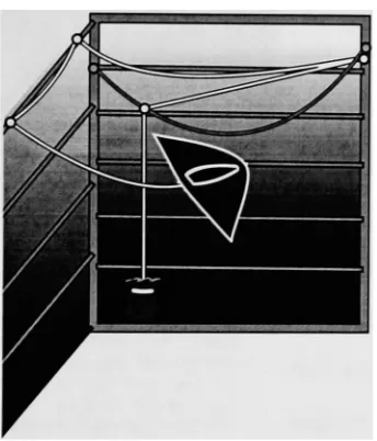 Figure 2.CatherineThestretchedroutedthe Illustration of one of the four lines forming the cable-array