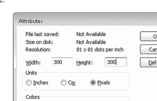 Figure 12.2Paint image attributes.