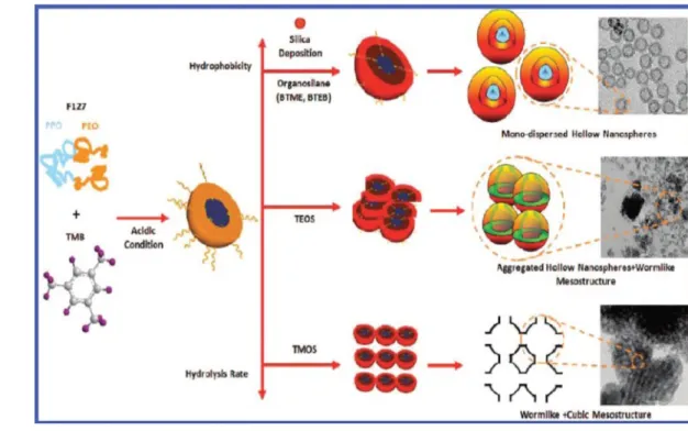 Figure :  Scheme showing the encapsulation of additives into polymer  colloids with