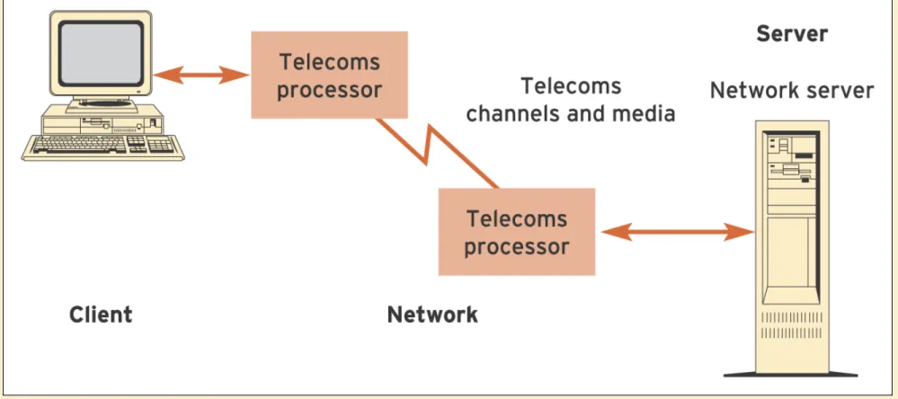 Figure 5.2   Components of a client/server system