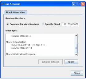 Figure 7.10: Automatic Attack Generation Interface 