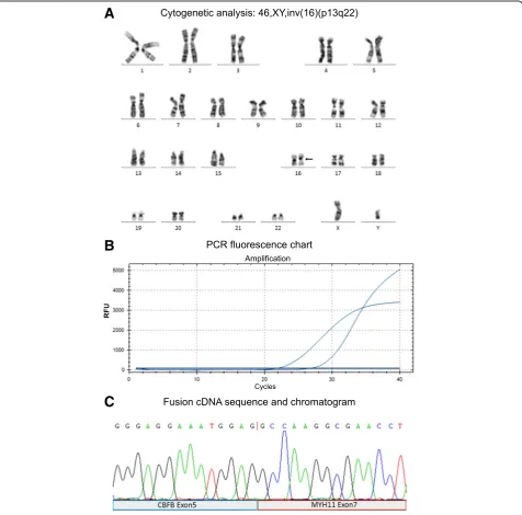 Fig. 1 Molecular and cytogenetic screening in hematological malignancies.gene fusion and housekeeping reference cDNA products.(cDNA)