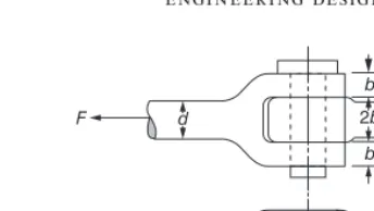 FIGURE 8.10Force-fl ow lines and critical sections in a yoke connection.