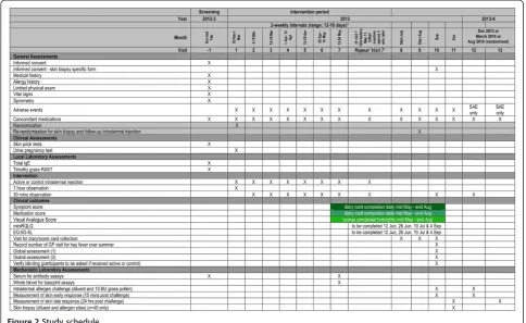Figure 2 Study schedule.