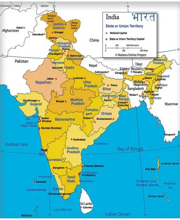 Figure 1. Physical Map of India22 