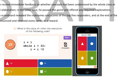 Figure 1: “Kahoot!” in-game screenshot 