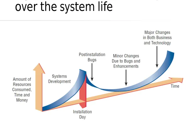 Figure 1.5 Resource consumption over the system life