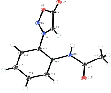 Figure 1Molecular structure of title compound with the atom numbering scheme. The displacement ellipsoids are drawn at 50% 