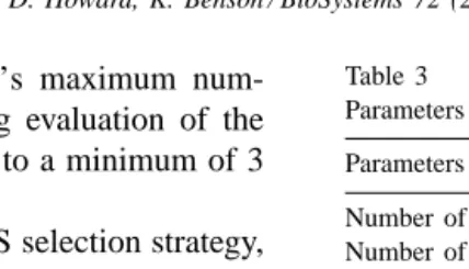 Table 3Parameters used in the experimentation