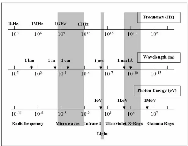 Figure 2.4. The electromagnetic spectrum 