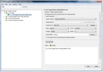 Figure 2.10: HDL coder workflow advisor (1)