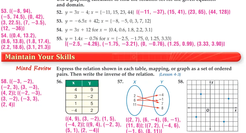 TABLE FEATUREgraphing calculator, and it will calculate the corresponding 