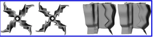 Figure 10: SCGA-ELS ﬁttest evolved interacting VAWTs after 160 fabrications; 2692 rpm.